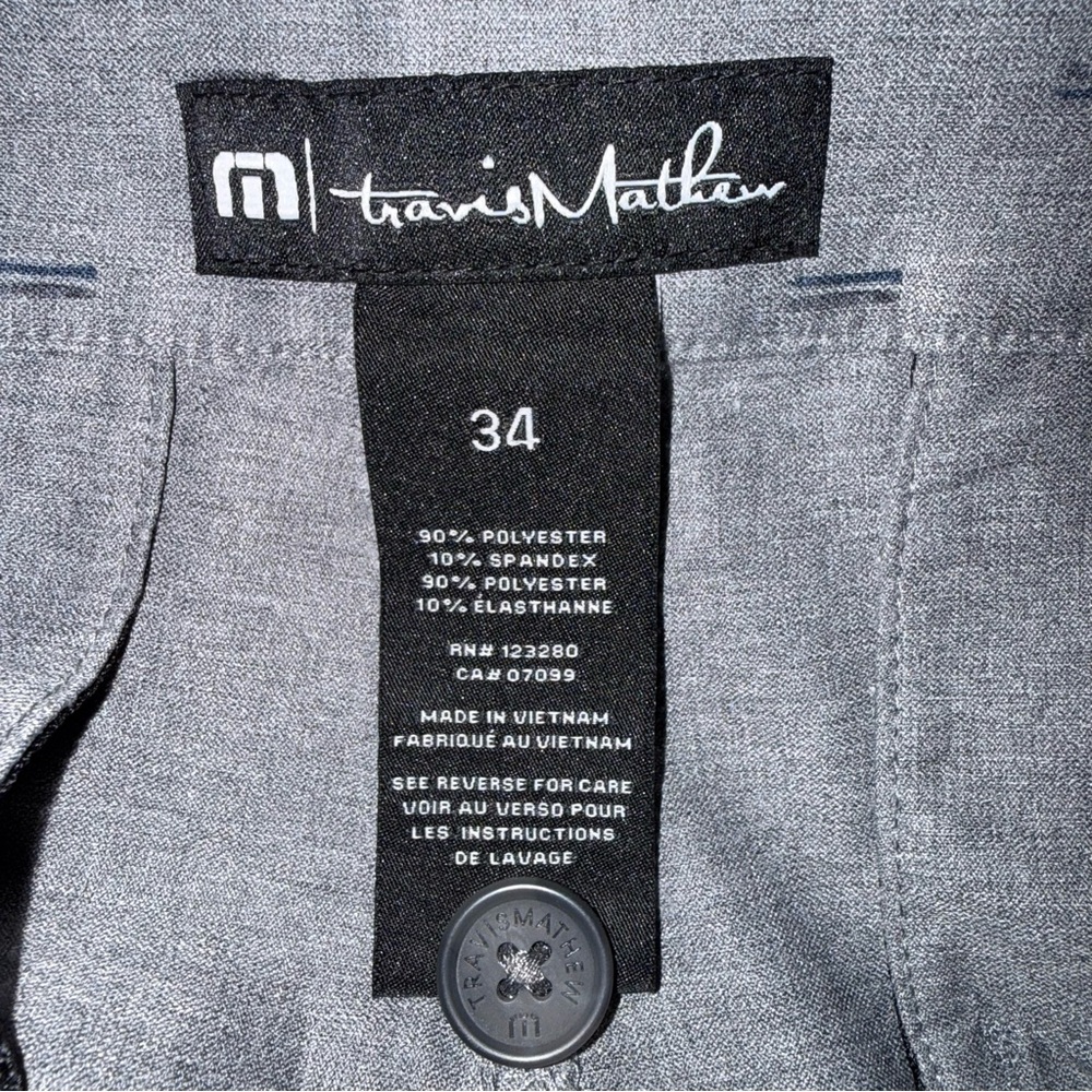 Travis Mathew Light Gray Patterned Shorts - image 3